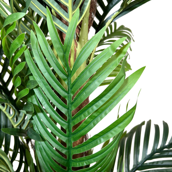 Kopu® Kunstplant Arecapalm 160 cm 3 Stammen - zwarte pot - Nepplant