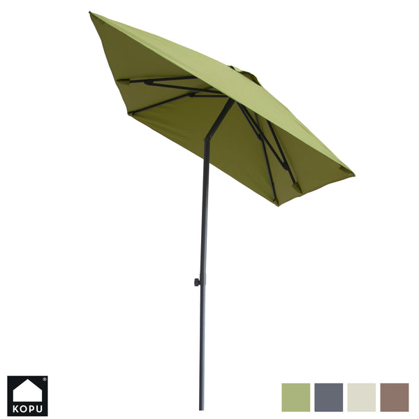 Kopu® Leon Parasol Hoogteverstelbaar 150x250cm met Hoes - Olijfgroen