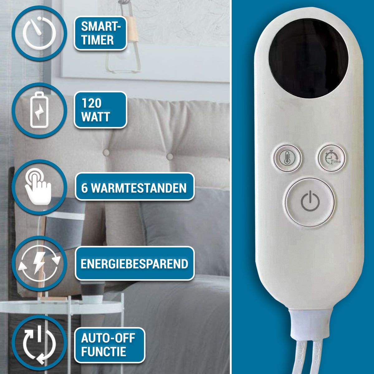 Elektrische Deken Grijs