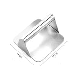 Hamburgerpers - Handmatige hamburger perser - Handheld Hamburger press - RVS - Smash burger - 14 x 14 cm