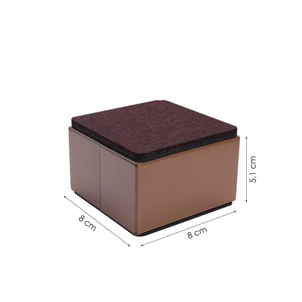 Meubelverhogers Vierkant - Bedverhogers - Tafelverhogers - Table raisers - 8 x 8 x 5,1 cm