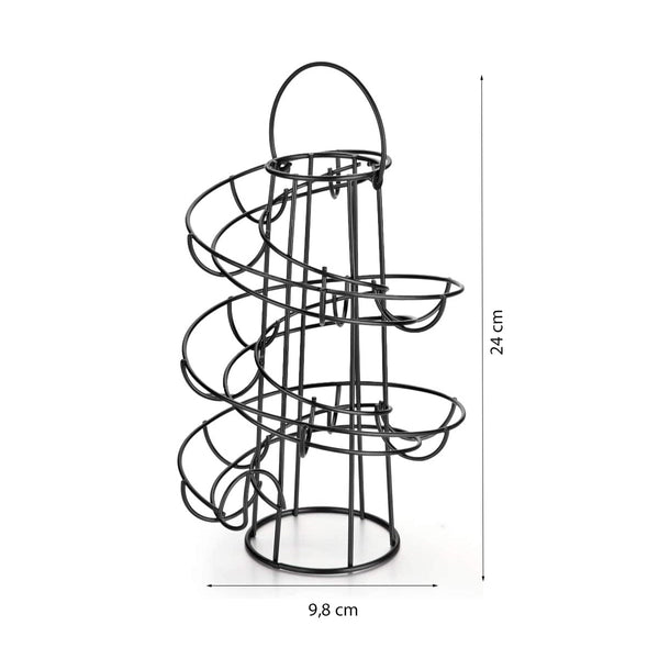 Eierhouder - Zwart - Eierrek - Eierdoos - Eieren Bewaren