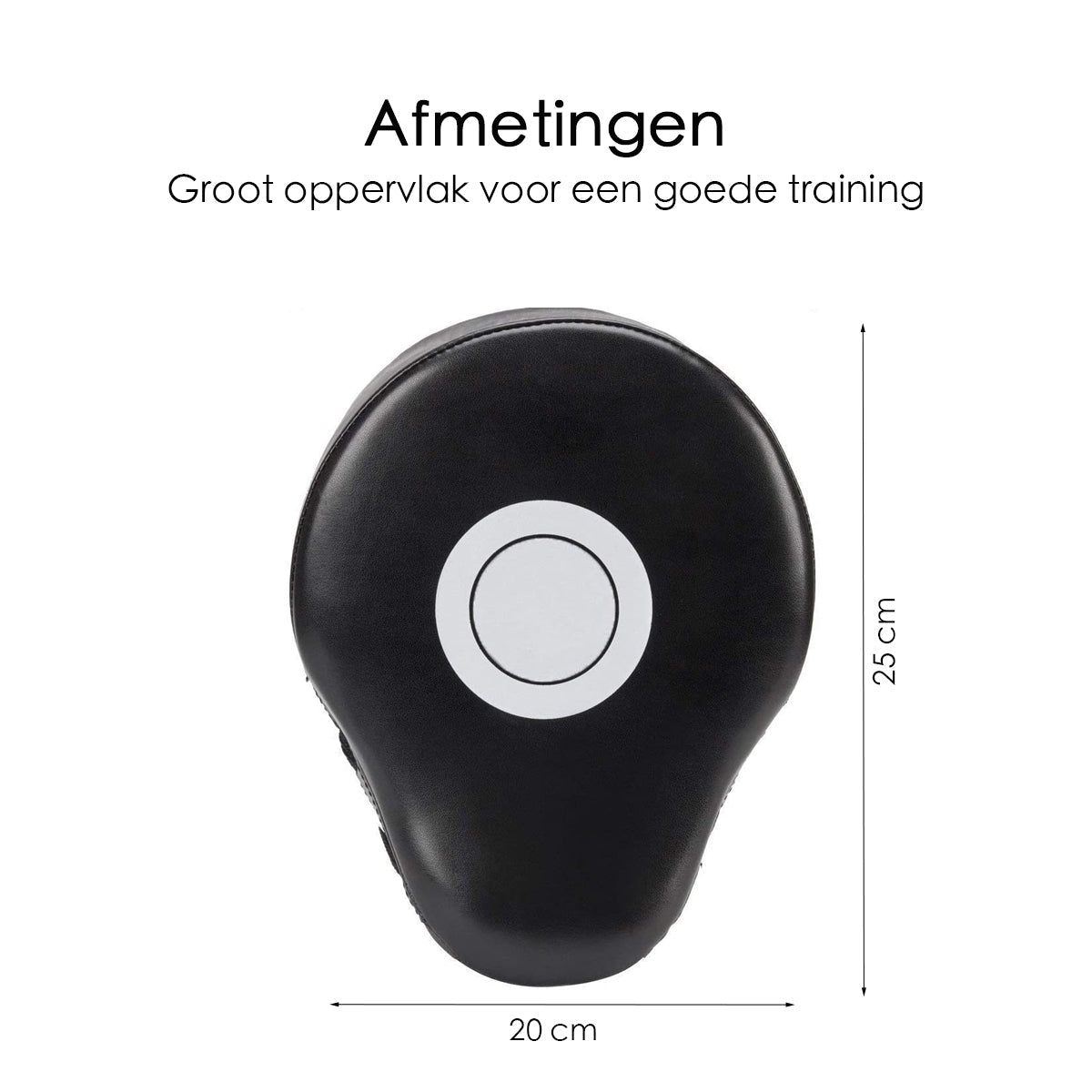 Bokspads - Stootkussens - Met Target - 2 Stuks - Zwart/Wit