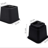 Meubelverhoger Set - Verstelbare Poten - 8 stuks - Zwart