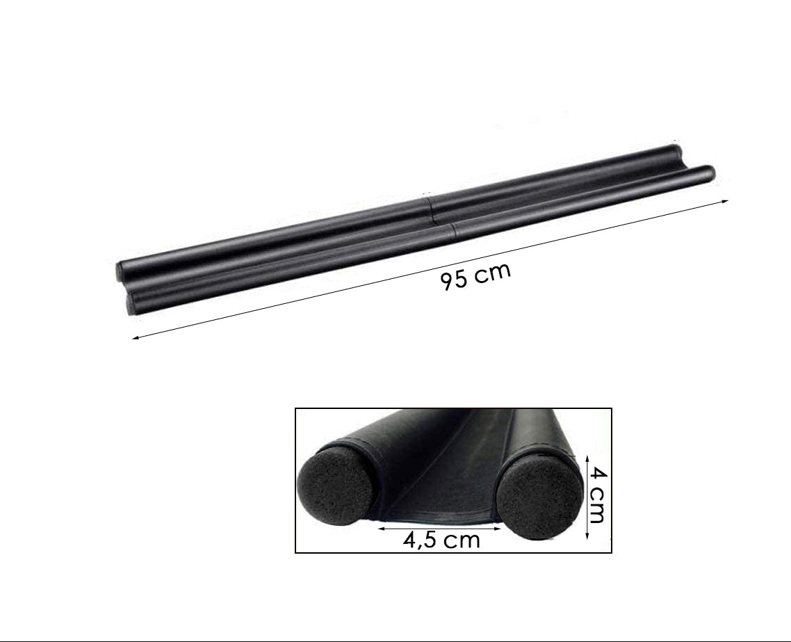 Tochtstopper Deur - Tochtrol - 95 cm - Zwart
