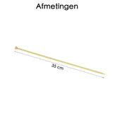 Breinaalden Set Bamboe 36 Stuks - 18 Verschillende Maten - 35 cm Lang - 2 tot 10 mm Dikte