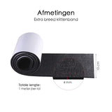 Klittenband - Rol Van 1 Meter - 10 cm Breed - Zwart