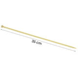 Breinaalden Set Bamboe 36 Stuks - 18 Verschillende Maten - 35 cm Lang - 2 tot 10 mm Dikte