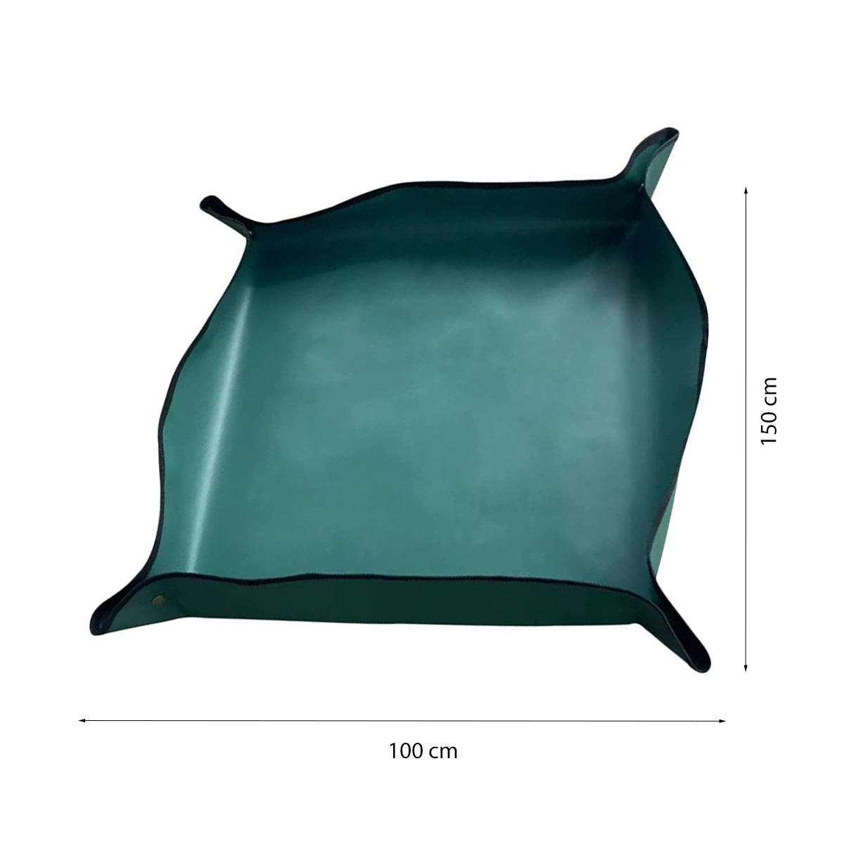 Verpotmat - 150 x 100 cm - Groen met Drukknopen - Waterdichte Mat - Plantenmat - Tuinmat