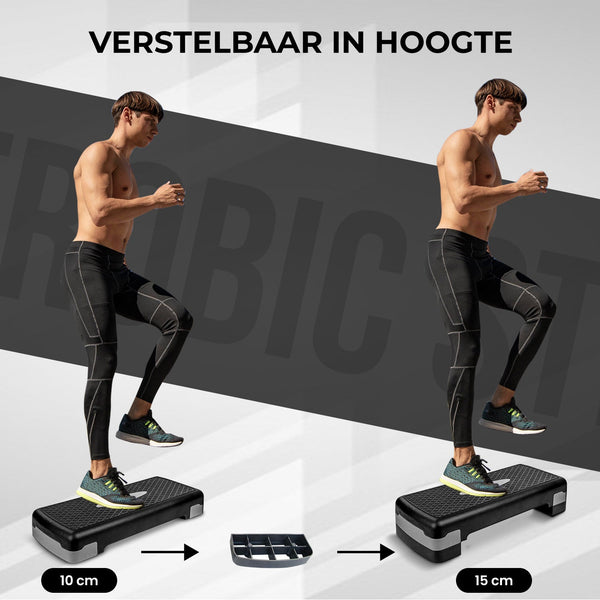 Aerobic Step Zwart-Grijs