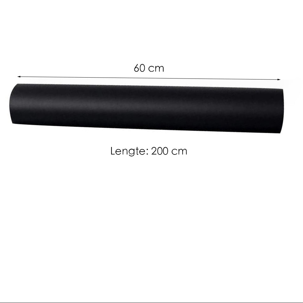 Krijtbordfolie - 200x60 cm - Muursticker - Inclusief krijtjes