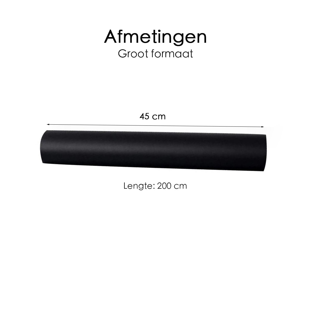 Krijtbordfolie - 200x45 cm - Muursticker - Inclusief krijtjes
