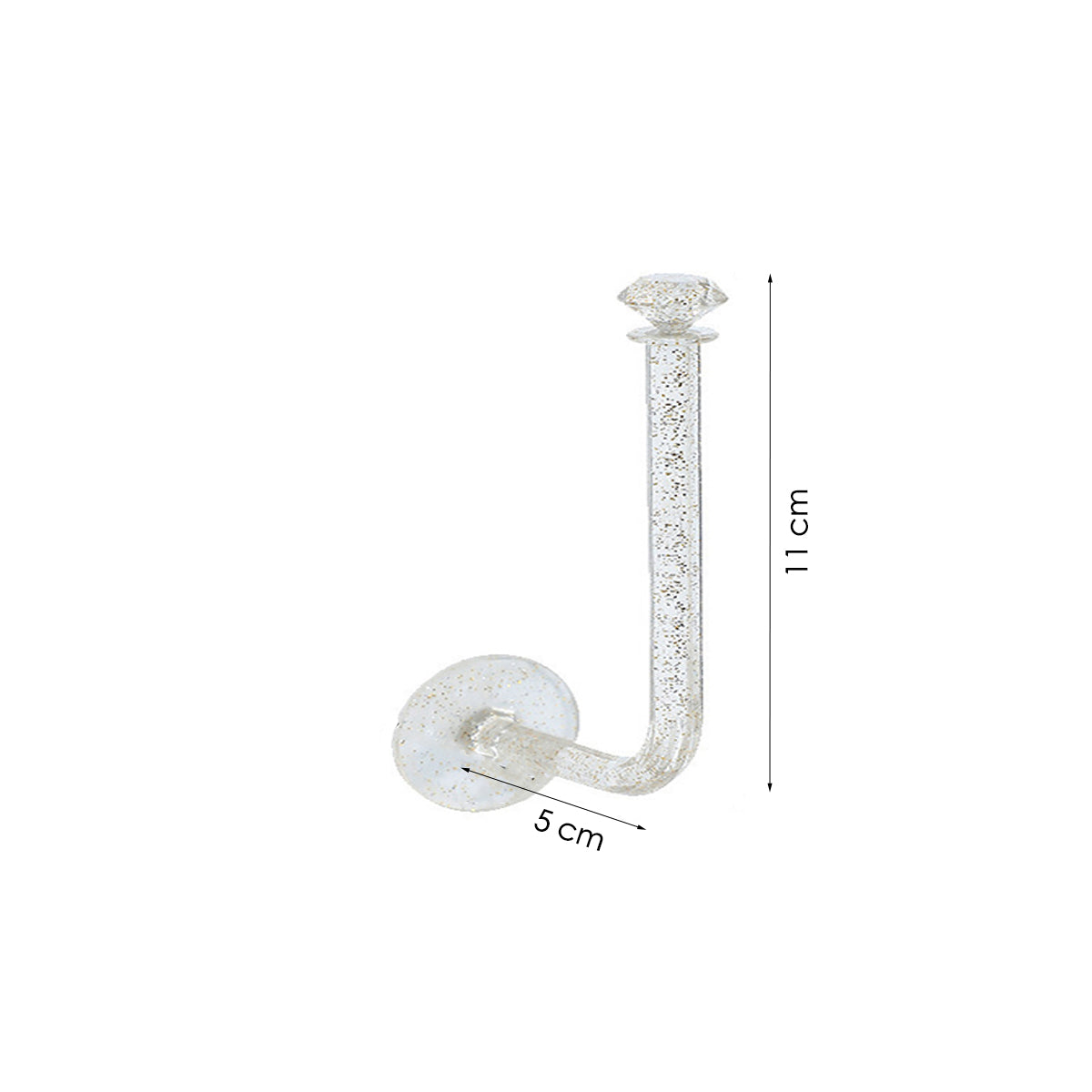 Scrunchie houder - 2 Stuks - Zelfklevend - 11 cm x 5 cm - Transparant - Haarelastiekjes houder - Elastiekjes houder - Sieradenhouder