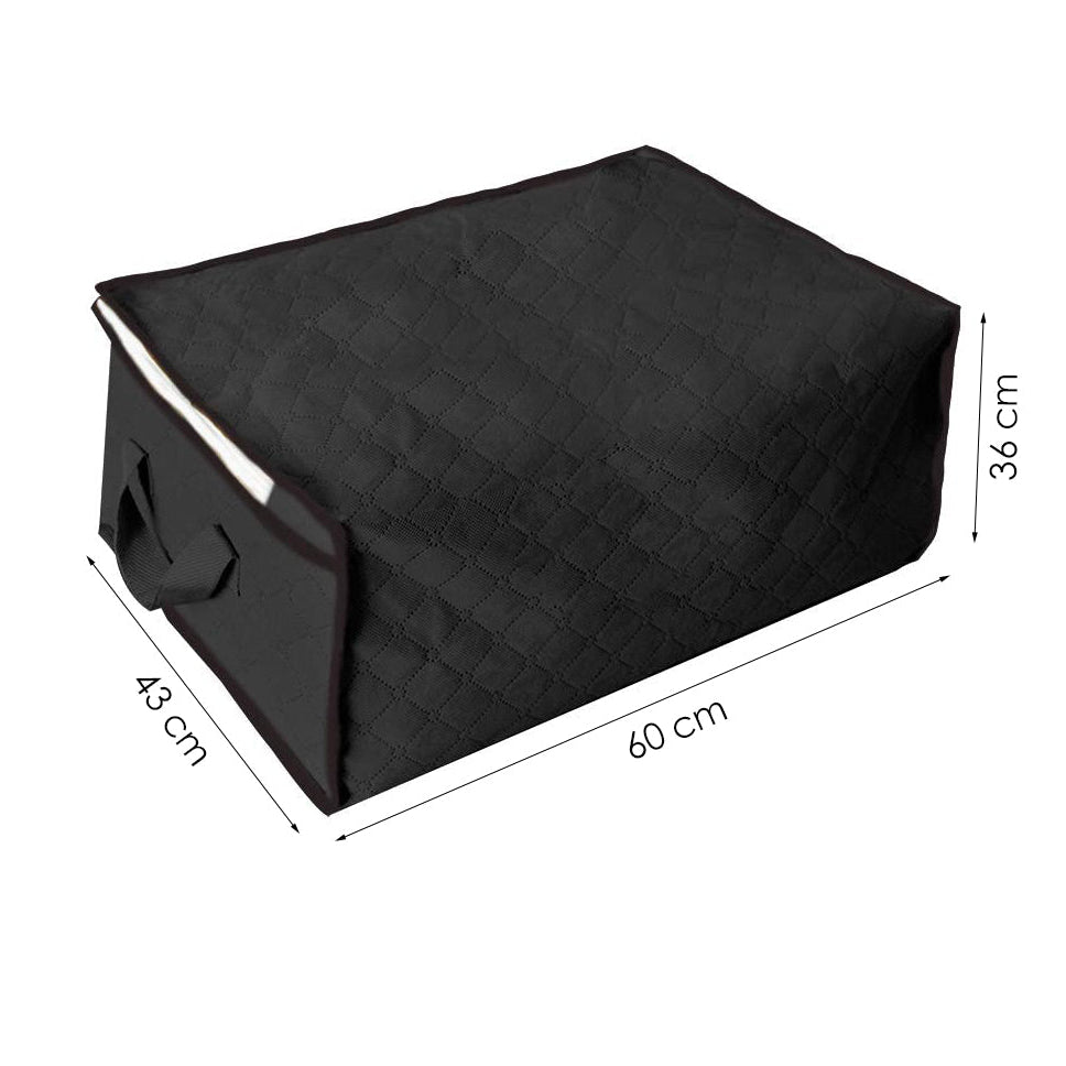 Hoogwaardige Opbergtas voor Kleding - 4 Stuks - Zwart - Organizer voor Dekbed