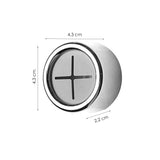 Handdoekhaakje - 2 stuks - 4,3 cm x 4,3 cm - Zilver - Geschikt voor keuken, toilet en badkamer