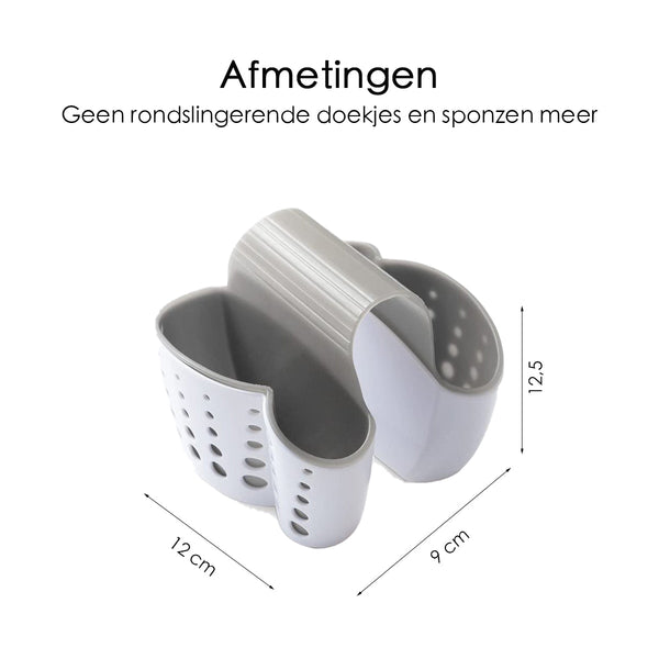 Gootsteen Organizer - 2 Vakjes - Waterbestendig - Siliconen
