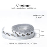 Tochtstrip 2,5 cm x 5 Meter Transparant - Zelfklevende Deur en Raam Afsluiting tegen Tocht
