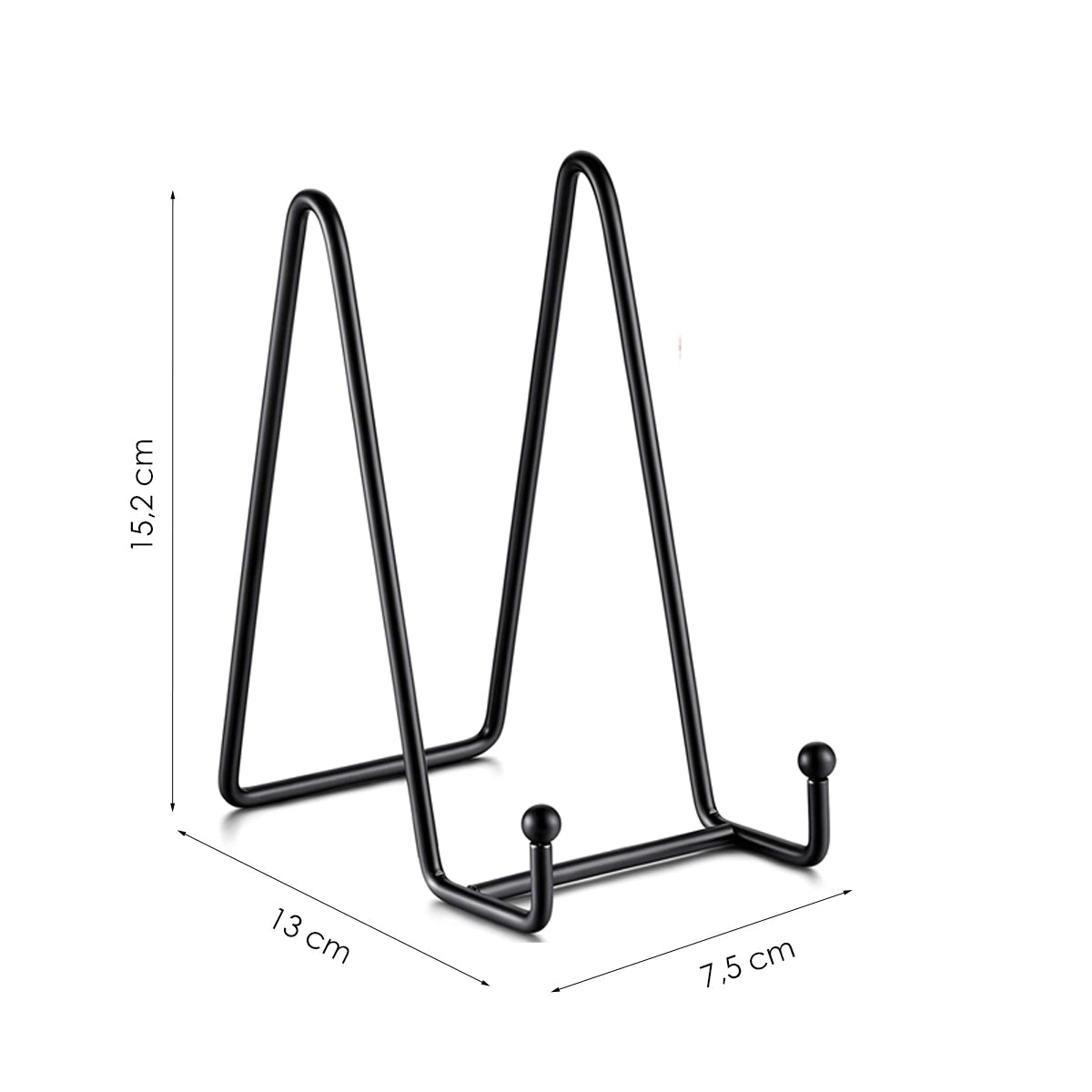 Bordenstandaard - Zwart - 2 Stuks - Bordenrek - Bordenstandaard voor Sierborden - Borden Display Standaard