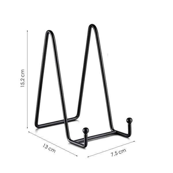 Bordenstandaard - Zwart - 2 Stuks - Bordenrek - Bordenstandaard voor Sierborden - Borden Display Standaard