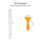 Anti Slip Strip Strips - 25 stuks - Transparant - 20 cm x 2 cm - Inclusief Schraper