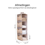 Kast Organizer - Hangende Opberger - 12 Vakken - Textiel