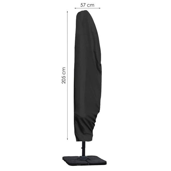 Parasolhoes - Zwart - 205 cm - Waterbestendige hoes voor Zweefparasol