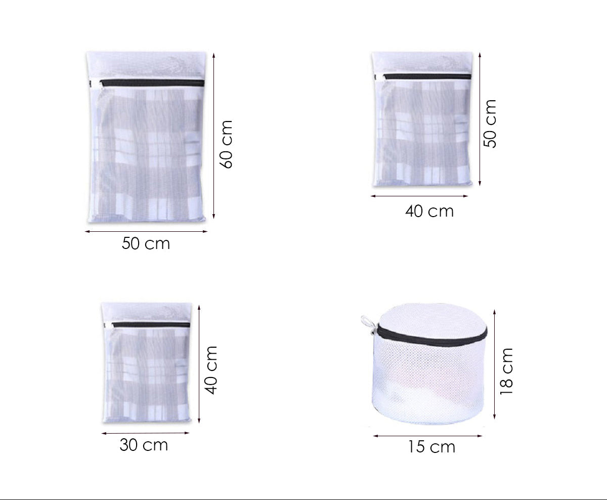 Waszakken - Wasnetten - Packing Cubes - 7 stuks