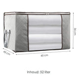 Hoogwaardige Opbergtas voor Kleding - 4 Stuks - Grijs - Organizer voor Dekbed