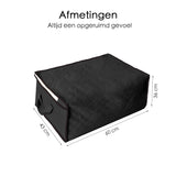Hoogwaardige Opbergtas voor Kleding - 4 Stuks - Zwart - Organizer voor Dekbed