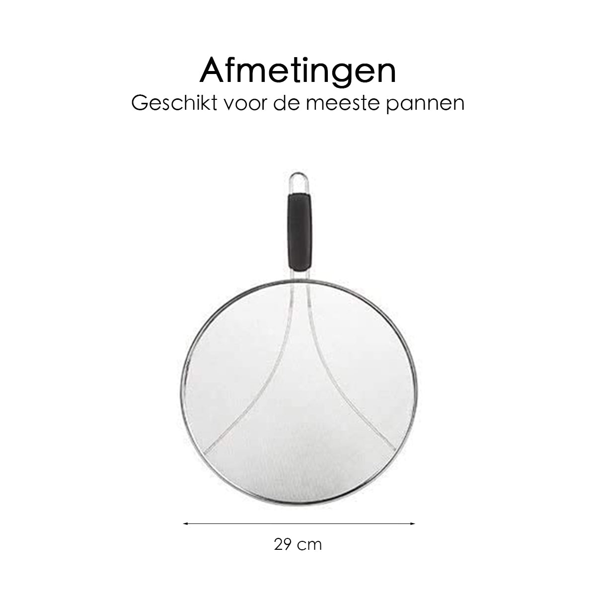 Anti Spatdeksel - Diameter 29 cm - Vaatwasserbestendig - Past op de meeste pannen