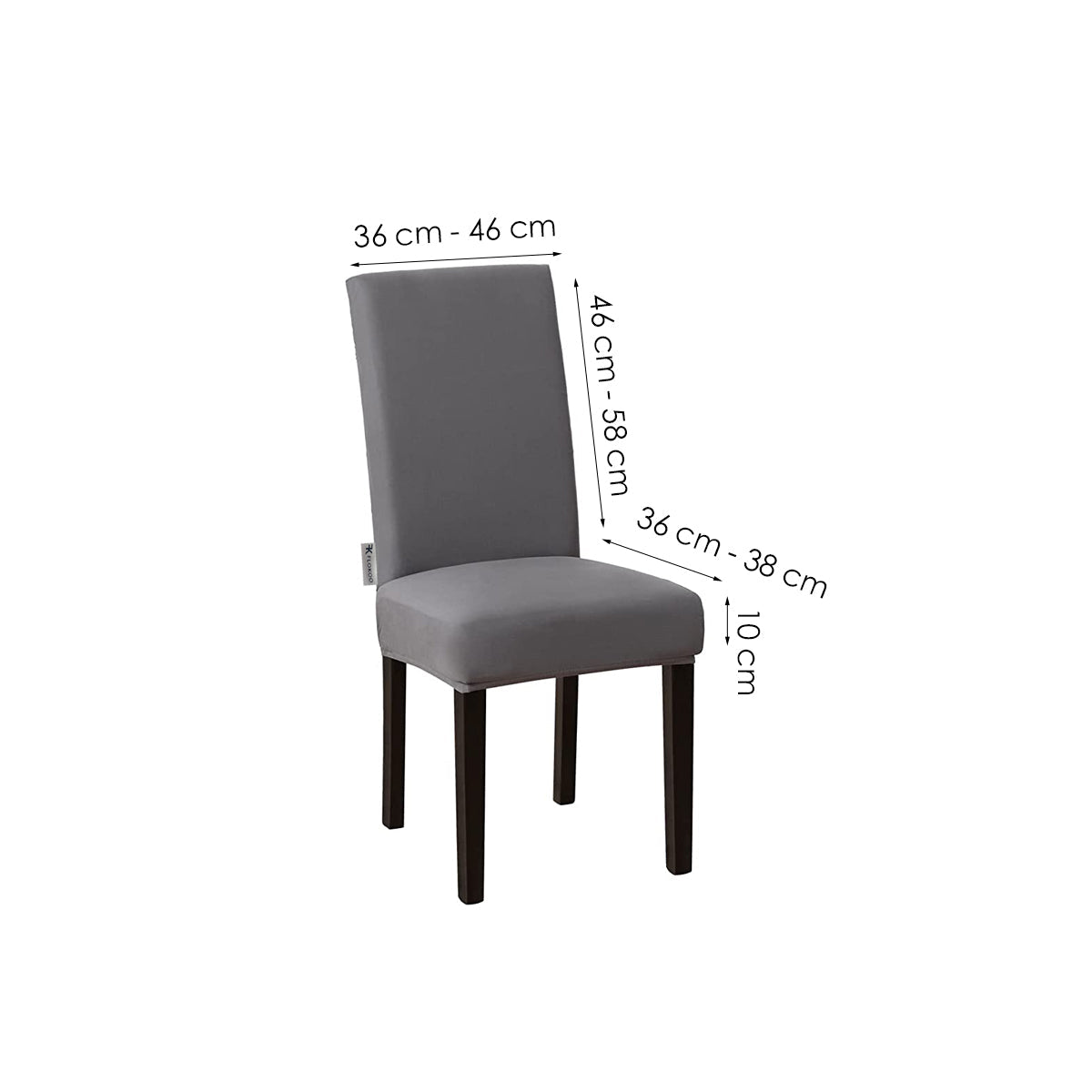 Stoelhoezen - Eetkamerstoel Hoes - 6 Stuks - Grijs - Bescherm stijlvol je stoelen