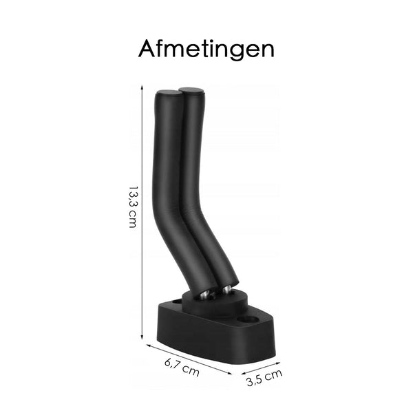 Gitaar muurhouder - Gitaarstandaards - 4-pack - Verstelbaar - 13,3 x 6,7 x 3,5 cm