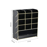 Bureau Organizer Hout - Zwart - Pennenbakje - Desk Organizer - Pennenhouder