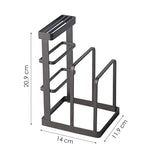 Keuken Organizer - Messenhouder - 20,9 cm x 14 cm - Zwart