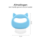 Kattenmassage - Massageborstel - Flexibel Materiaal - Set van 3