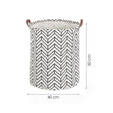 Wasmand - Opbergzak - 60L - Waterproof - Zwart-wit