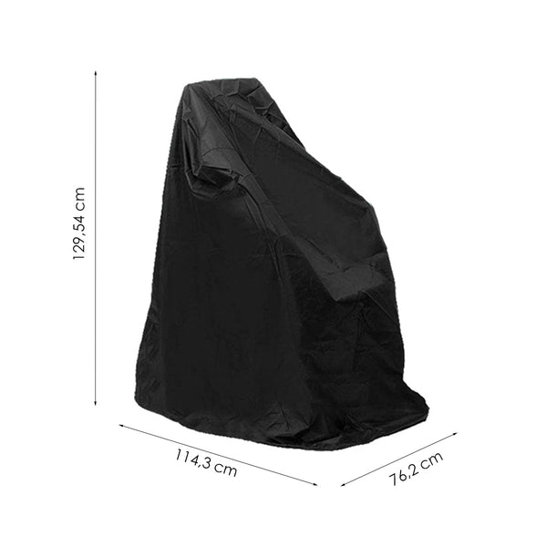 Rolstoel afdekhoes - Zwart - Beschermingshoes voor Rolstoel - 130 x 114 x 76 cm - Regenhoes