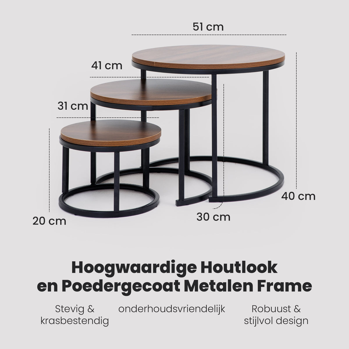Bayt Salontafel set - 3 stuks