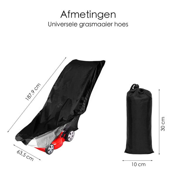 Grasmaaierhoes - Universeel - Waterdicht - UV-werend - Zwart