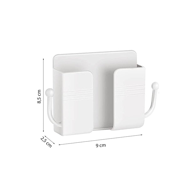 Afstandsbediening Houder - 6 Stuks - Wit - AB Houder- Houder voor Afstandsbediening voor aan de Muur - Remote Controll Holder