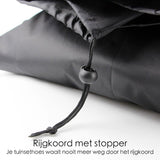 Beschermhoes voor tuinmeubelen - 213 x 132 x 74 cm - Zwart - Waterdicht - Afdekhoes