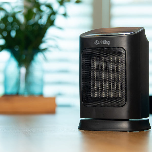 Elektrische Kachel - Compacte Keramische kachel met touchscreen - 2 Standen 900 en 1800 Watt - Kantelbeveiliging - Draagbaar