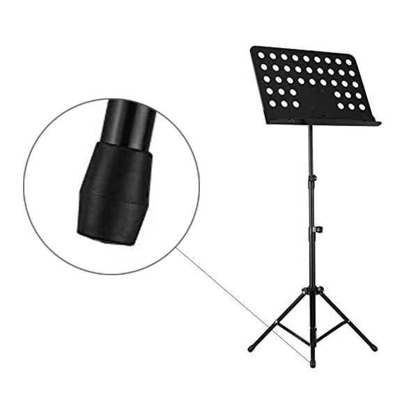 Muziekstandaard Inklapbaar & Verstelbaar - Zwart - 145 cm - Bladmuziek houder - Lessenaar voor Bladmuziek