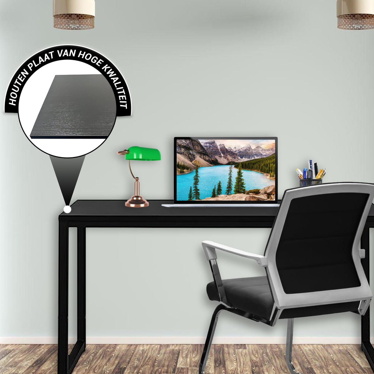 Bayt Bureau - 120x50x76 cm - Zwart