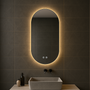 Bayt Badkamerspiegel met LED - Ovaal 50x90 cm - 2 Lichtstanden
