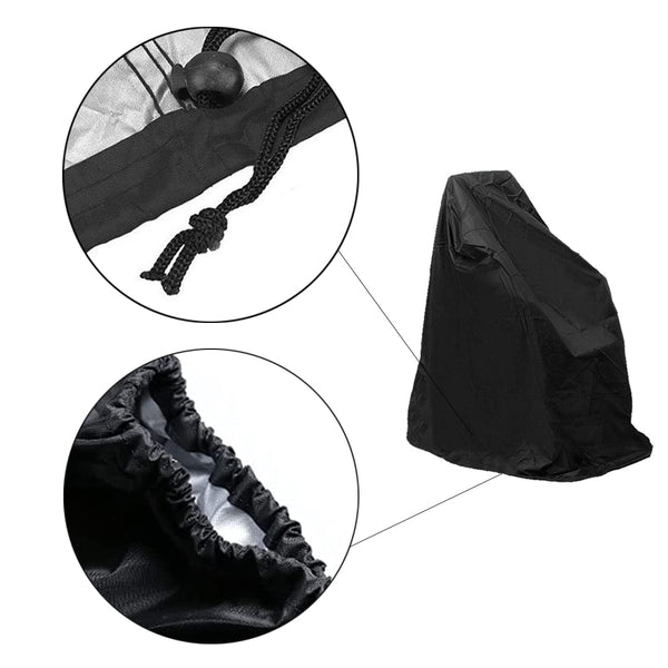 Rolstoel afdekhoes - Zwart - Beschermingshoes voor Rolstoel - 130 x 114 x 76 cm - Regenhoes