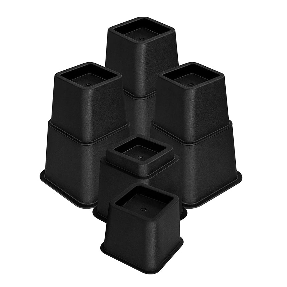 Meubelverhoger Set - Verstelbare Poten - 8 stuks - Zwart