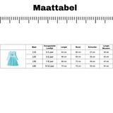 Comfortabele Prinsessenjurk voor Kinderen T-shirt Stof Licht Blauw