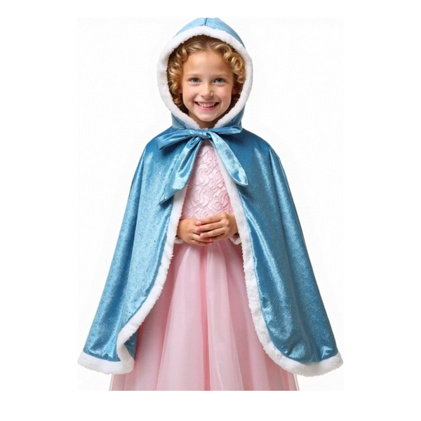 Luxe Verkleed Cape Winter Blauw