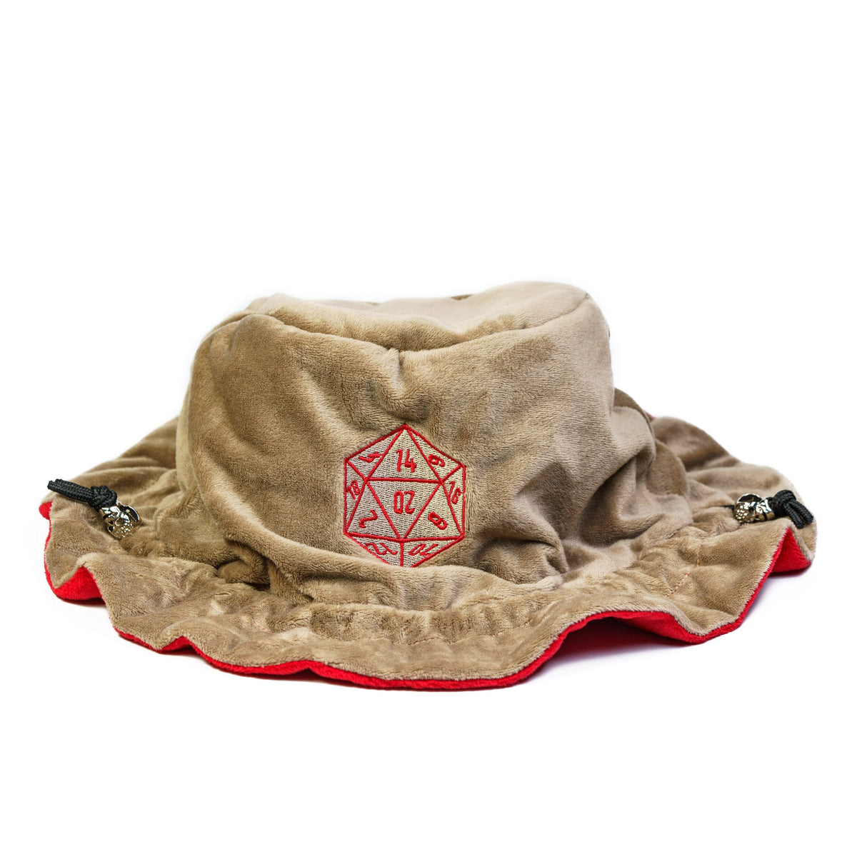 Dobbelstenen Zak met Dice Tray – Zachte Pluche Opbergzak | Voor Dungeons & Dragons & TTRPG Dobbelstenen
